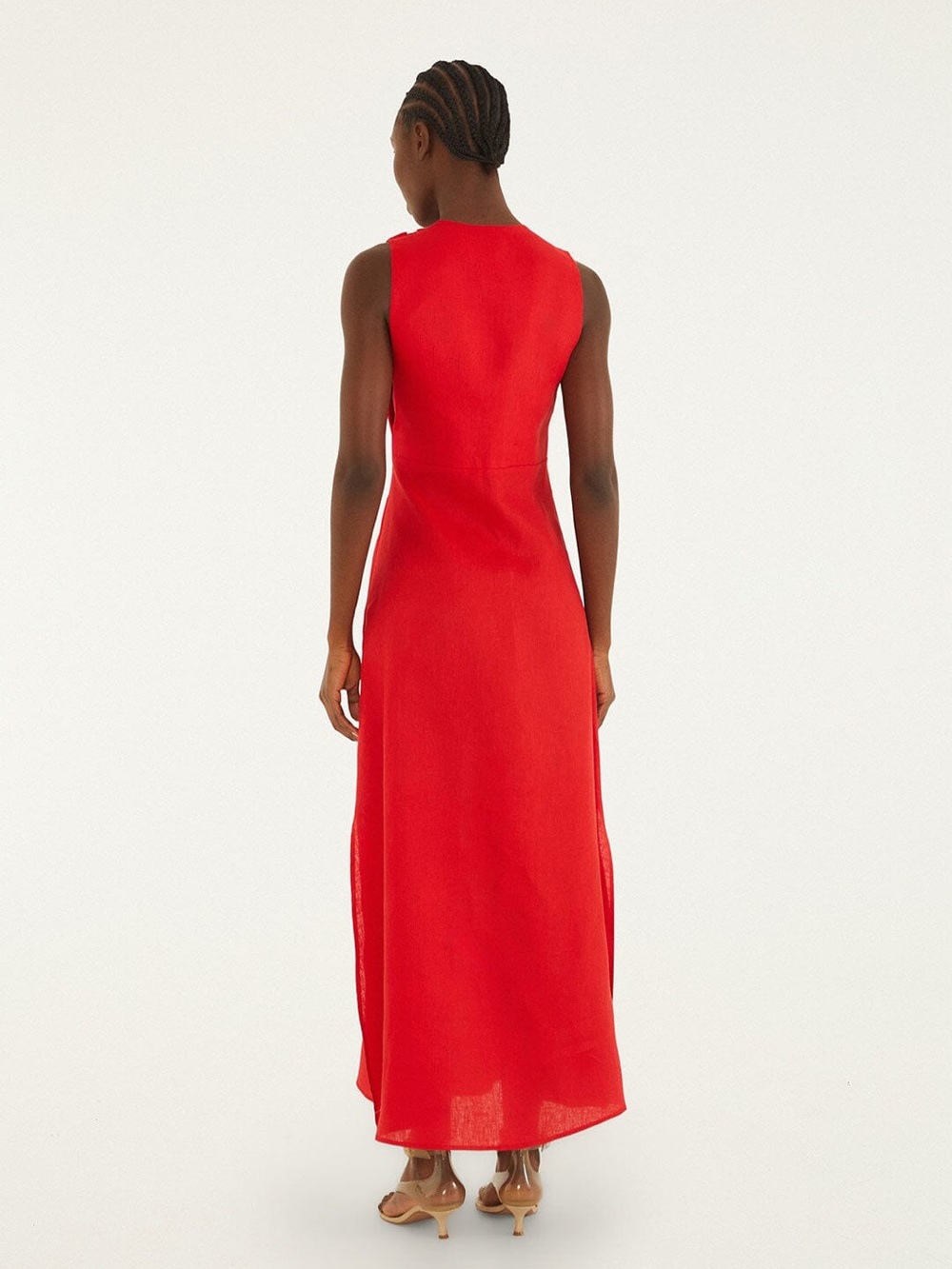 Farm Rio Red 3d Flower Maxi Dress - Picture 4 of 4